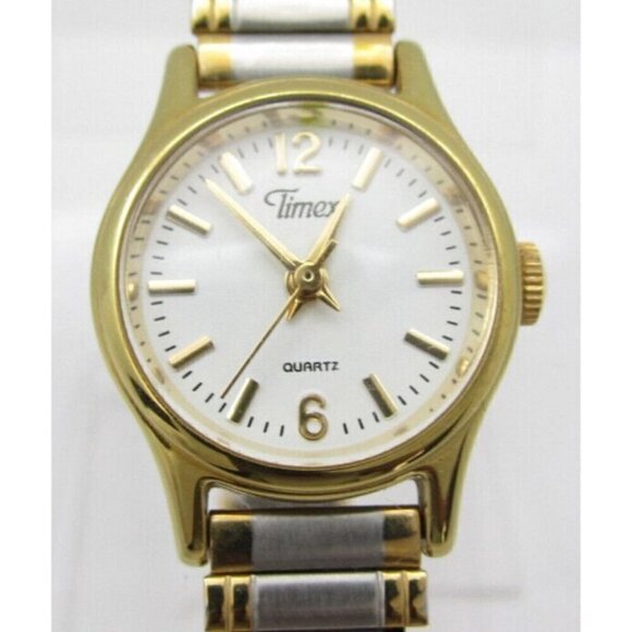 Women Timex Quartz WR Analog 19mm Dial Round Watch (H66) "New Battery" - Picture 1 of 10